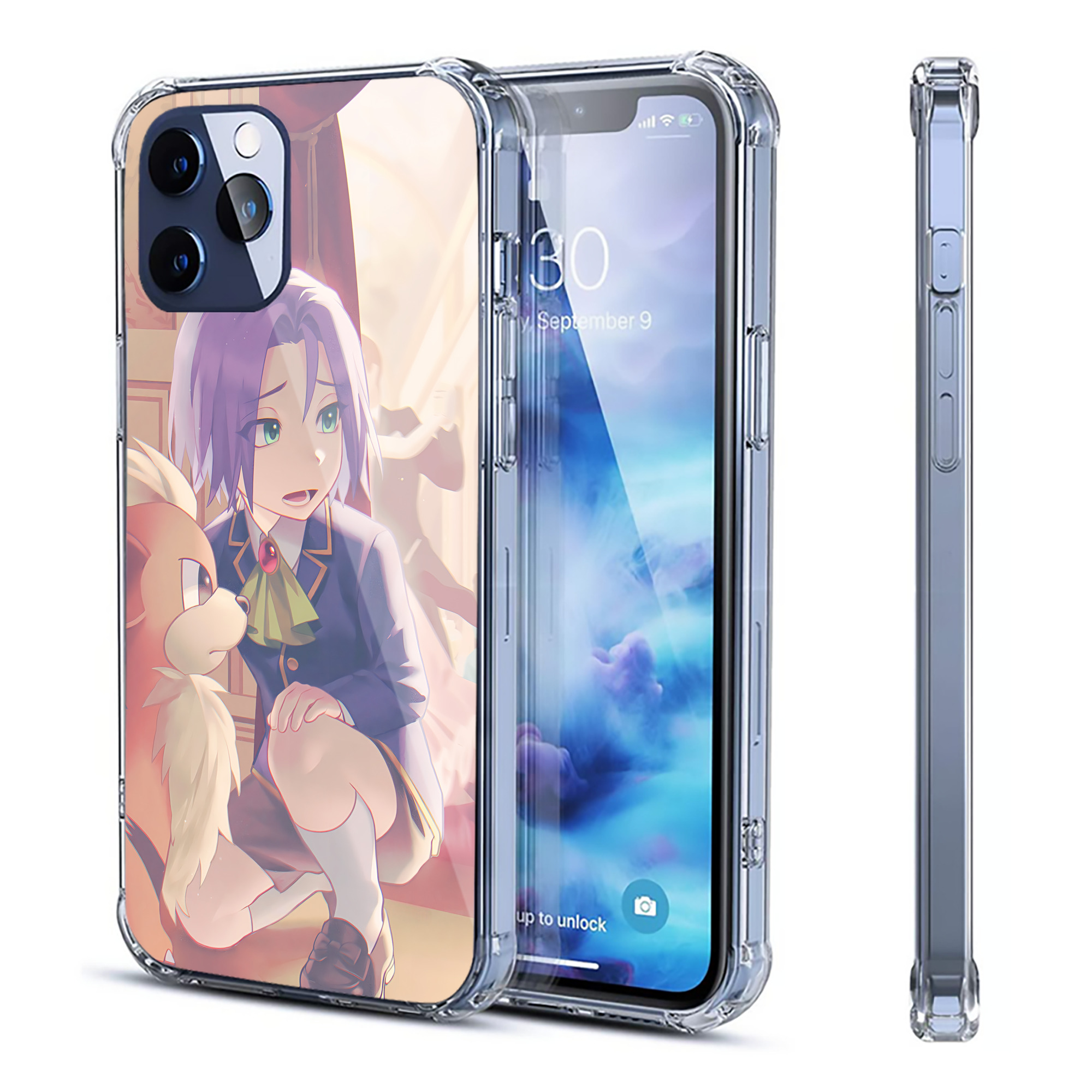 （画像用） ポケットモンスター Pokémon 【iPhone 12シリーズ対応】透明スマホケース（クリアソフトケース）